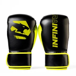 Veloce Fury Boxing Gloves Black and Yellow