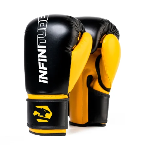 Veloce Phantom Golden Yellow and Black Boxing Gloves