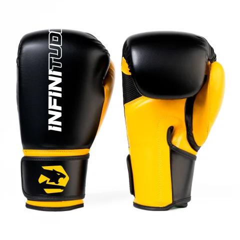 Veloce Phantom Boxing Gloves Golden Yellow and Black