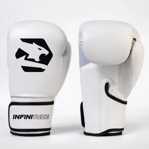 Veloce Fury Boxing Gloves White and Black