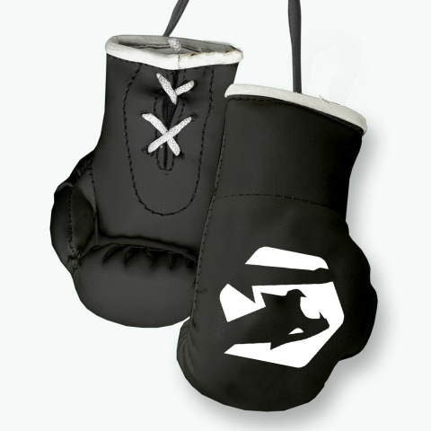 black mini boxing gloves