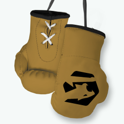 brown mini boxing gloves