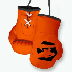 orange mini boxing gloves