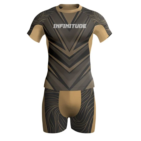 Polyester BJJ Short Sleeve Rash Guard