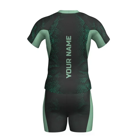 emerald green bjj Rash Guard